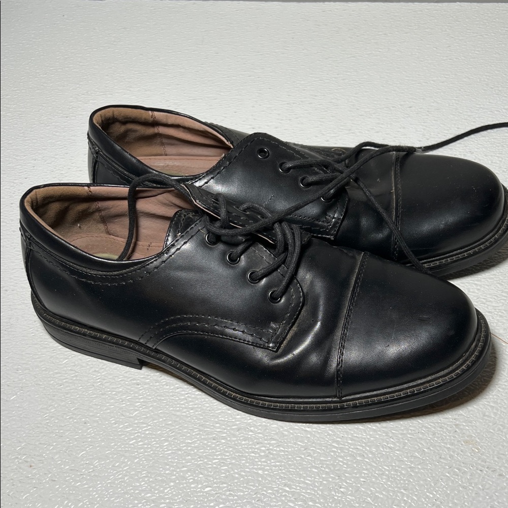 Merona Shoes Mens 10.5  Comfort Gel Black Leather Upper Balance